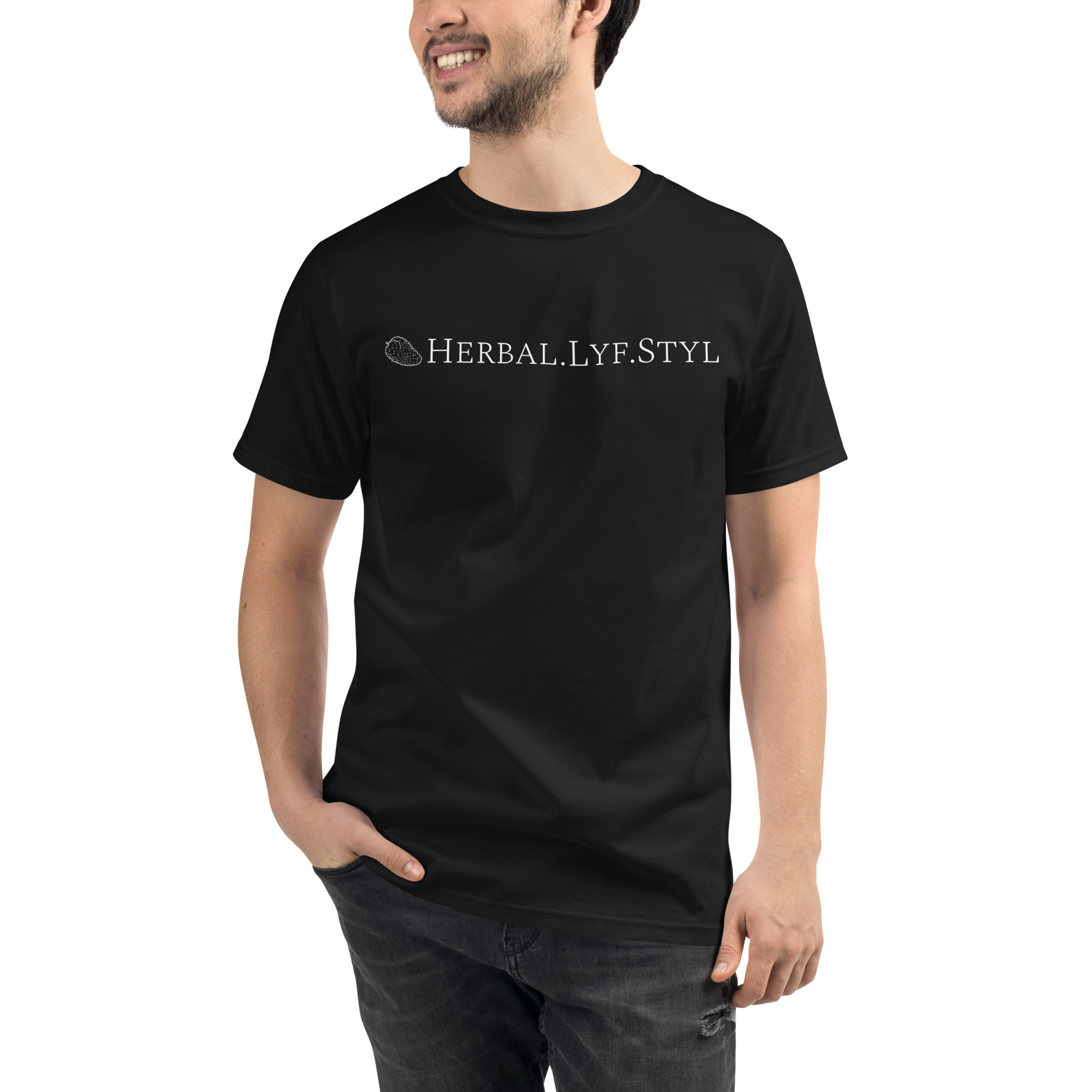 Herbal.Lyf.Styl Organic Black T-Shirt
